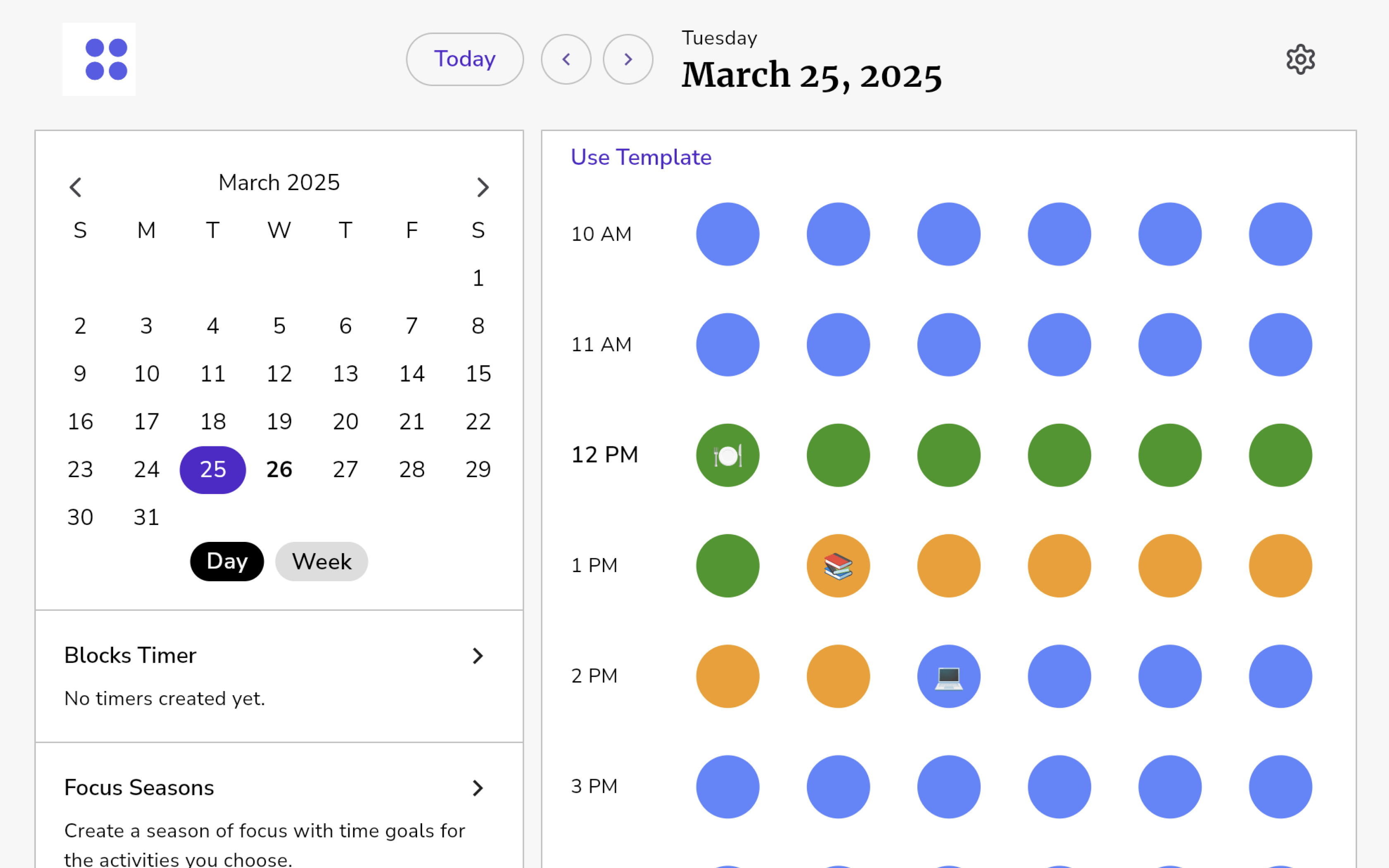 Blocks Planner